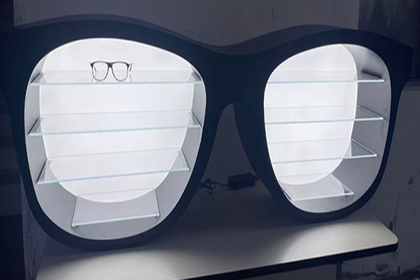 Eye-wear display fixtures
