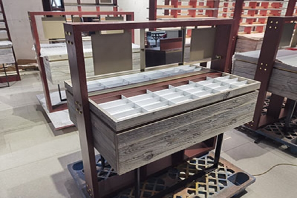 Glasses store display cabinet